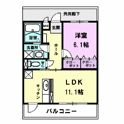 ル・キャステル 302【管理NO：1-016242501-03020】 ★家具家電は申し込み後に搬入します★ ★2026年11月下旬入居可能★の外観画像