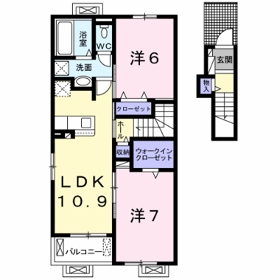 メゾン　サカエⅢ 202【管理NO：1-025792701-02020】 ★家具家電は申し込み後に搬入します★ ★2026年10月下旬入居可能★の外観画像