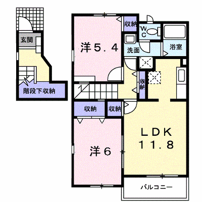 ハーモニー　Β 203【管理NO：1-012798802-02030】 ★家具家電は申し込み後に搬入します★ ★2026年11月中旬入居可能★の外観画像