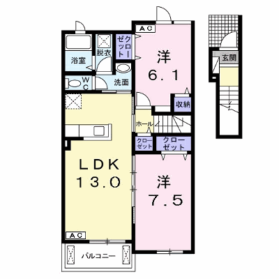 グラン　ソレイユⅡ 203【管理NO：1-018354602-02030】 ★家具家電は申し込み後に搬入します★ ★2026年11月中旬入居可能★の外観画像