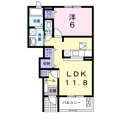 クレセントＳＡＴＯ 102【管理NO：1-016775501-01020】 ★家具家電は申し込み後に搬入します★ ★2026年11月中旬入居可能★の外観画像