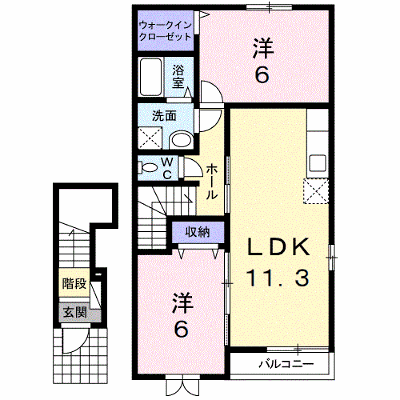 フォルシュ　ハイム　Ａ 203【管理NO：1-017750001-02030】 ★家具家電は申し込み後に搬入します★ ★2026年12月中旬入居可能★の外観画像