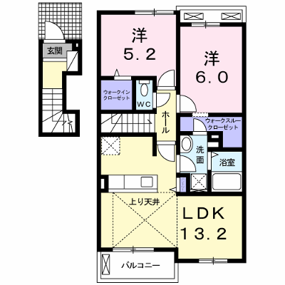 ブランデュール仰木の里Ⅱ 203【管理NO：1-022660601-02030】 ★家具家電は申し込み後に搬入します★の外観画像