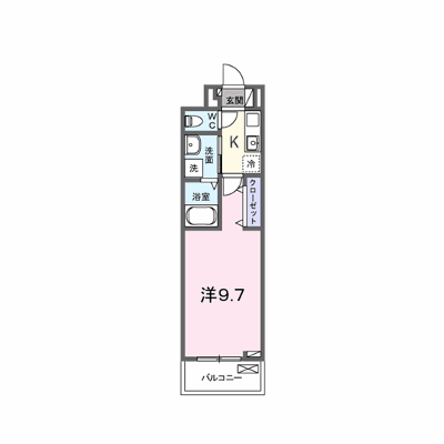 クレール・アイ 303【管理NO：1-028819901-03030】 ★家具家電は申し込み後に搬入します★ ★2027年04月上旬入居可能★の外観画像