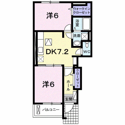 セプト・クルール 102【管理NO：1-017453501-01020】 ★家具家電は申し込み後に搬入します★ ★2026年11月上旬入居可能★の外観画像