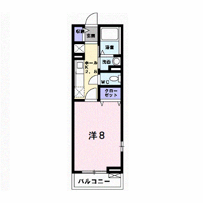 シエロ 201【管理NO：1-019627501-02010】 ★家具家電は申し込み後に搬入します★ ★2026年11月中旬入居可能★の外観画像