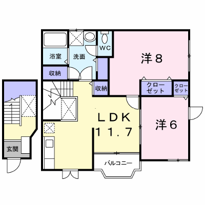ヴィラサンライズ 202【管理NO：1-011713601-02020】 ★家具家電は申し込み後に搬入します★ ★2026年11月中旬入居可能★の外観画像