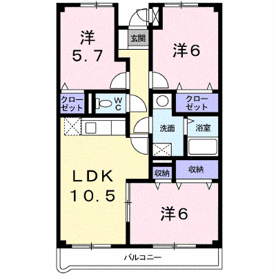 ラルジュウエスト 303【管理NO：1-007934801-03030】 ★家具家電は申し込み後に搬入します★ ★2026年11月上旬入居可能★の外観画像