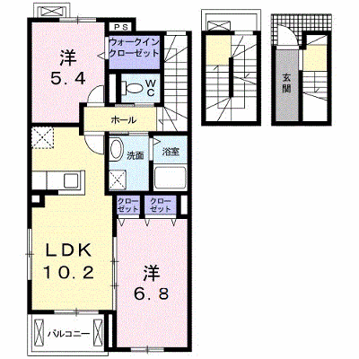 クリント　ブライアント　３号館 306【管理NO：1-024194401-03050】 ★家具家電は申し込み後に搬入します★ ★2026年10月中旬入居可能★の外観画像