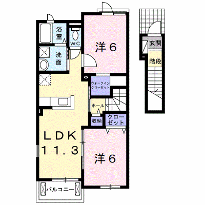 カテュルスフェリスⅡ 202【管理NO：1-022592102-02020】 ★家具家電は申し込み後に搬入します★の外観画像