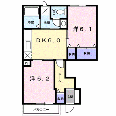 パレス・ニュールミネⅡ　Ａ 102【管理NO：1-012742101-01020】 ★家具家電は申し込み後に搬入します★ ★2026年12月上旬入居可能★の外観画像