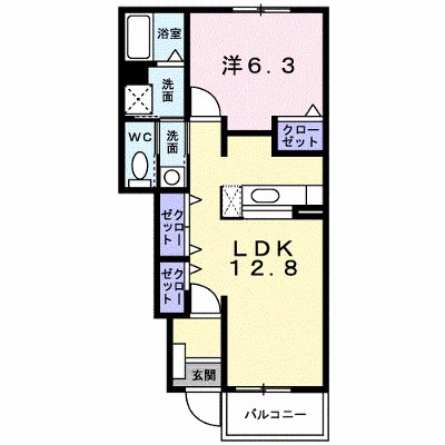 プリムロ－ズⅡ　Ａ 102【管理NO：1-013282201-01020】 ★家具家電は申し込み後に搬入します★ ★2026年11月中旬入居可能★の外観画像