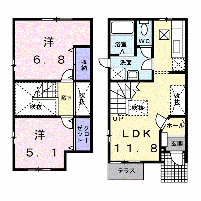ガーデンコートＢ 101【管理NO：1-012366202-01010】 ★家具家電は申し込み後に搬入します★ ★2026年11月中旬入居可能★の外観画像