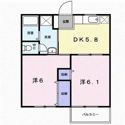 ひまわり 102【管理NO：1-007532901-01020】 ★家具家電は申し込み後に搬入します★ ★2026年11月中旬入居可能★の外観画像