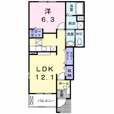 ラック　ヴィラＣ 101【管理NO：1-013823103-01010】 ★家具家電は申し込み後に搬入します★ ★2026年11月中旬入居可能★の外観画像