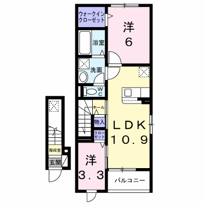 ラ・ヴィータ　カーサ 206【管理NO：1-028896301-02060】 ★家具家電は申し込み後に搬入します★ ★2027年03月下旬入居可能★の外観画像