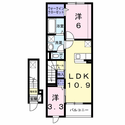 ラ・ヴィータ　カーサ 204【管理NO：1-028896301-02040】 ★家具家電は申し込み後に搬入します★ ★2027年03月下旬入居可能★の外観画像