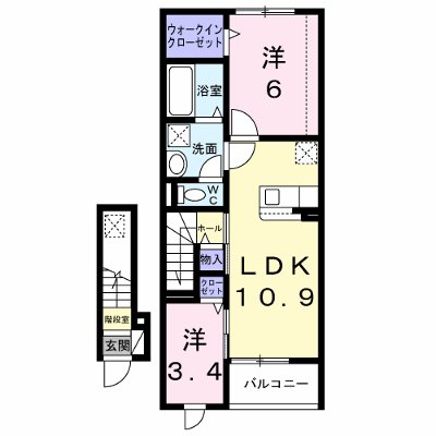 ラ・ヴィータ　カーサ 203【管理NO：1-028896301-02030】 ★家具家電は申し込み後に搬入します★ ★2027年03月下旬入居可能★の外観画像