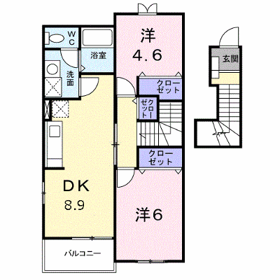 ヴィラ　チェリーブロッサムＢ 205【管理NO：1-012055502-02040】 ★家具家電は申し込み後に搬入します★ ★2026年10月中旬入居可能★の外観画像