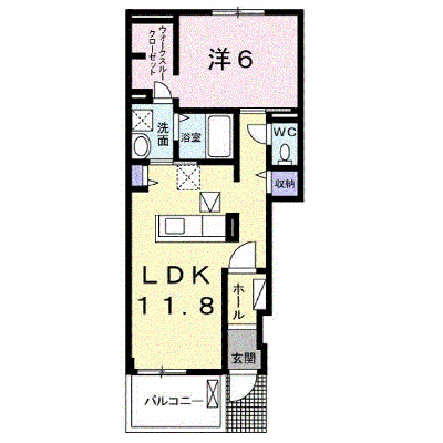 メゾン・サンリット 104【管理NO：1-023605301-01040】 ★家具家電は申し込み後に搬入します★ ★2026年11月中旬入居可能★の外観画像