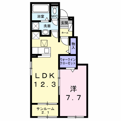 ペール 103【管理NO：1-028838401-01030】 ★家具家電は申し込み後に搬入します★ ★2027年01月下旬入居可能★の外観画像