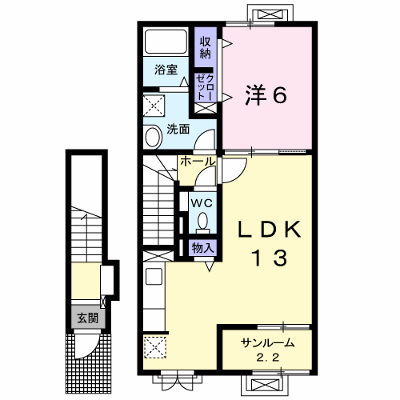 ウエストヒルズ 203【管理NO：1-023188001-02030】 ★家具家電は申し込み後に搬入します★ ★2026年11月上旬入居可能★の外観画像