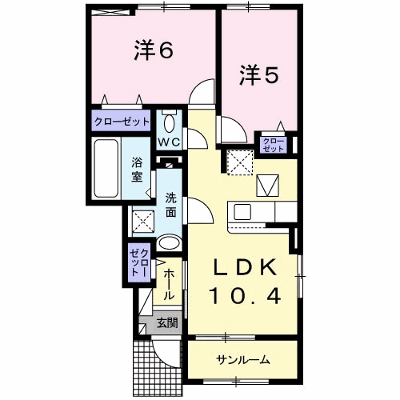 メゾンド　悠　Ｂ 105【管理NO：1-024825202-01040】 ★家具家電は申し込み後に搬入します★ ★2026年10月下旬入居可能★の外観画像