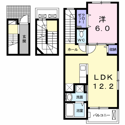 Ｊ・サクレ葛原Ⅲ 301【管理NO：1-021821003-03010】 ★家具家電は申し込み後に搬入します★ ★2026年10月下旬入居可能★の外観画像