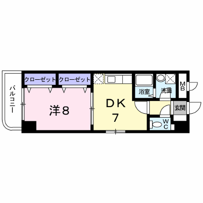 エルマーノ下到津 210【管理NO：1-011405201-02080】 ★家具家電は申し込み後に搬入します★ ★2026年11月上旬入居可能★の外観画像