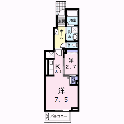 プランドール　セゾンⅠ 102【管理NO：1-023316701-01020】 ★家具家電は申し込み後に搬入します★ ★2026年11月中旬入居可能★の外観画像