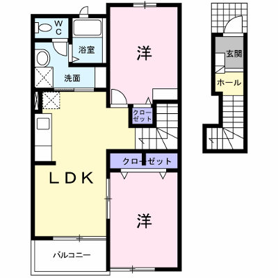 メゾン　ド　シャテーヌ　Ⅲ 203【管理NO：1-013941101-02030】 ★家具家電は申し込み後に搬入します★ ★2026年11月中旬入居可能★の外観画像