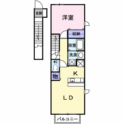 アヴェニールＡ 201【管理NO：1-012725001-02010】 ★家具家電は申し込み後に搬入します★ ★2026年11月中旬入居可能★の外観画像
