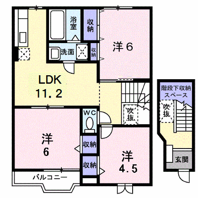 セトルエレガンＢ 202【管理NO：1-012169702-02020】 ★家具家電は申し込み後に搬入します★ ★2026年11月中旬入居可能★の外観画像
