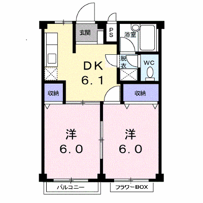 ベルフラワーハイツ 202【管理NO：1-002186701-02020】 ★家具家電は申し込み後に搬入します★ ★2026年10月下旬入居可能★の外観画像