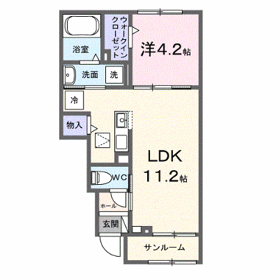 メゾン　ヒナタ 102【管理NO：1-028690301-01020】 ★家具家電は申し込み後に搬入します★ ★2027年02月上旬入居可能★の外観画像