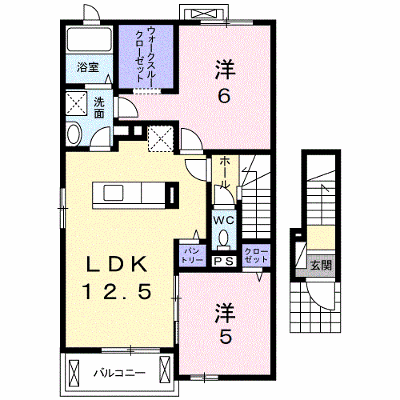 レインボーヒルズＢ 201【管理NO：1-020519602-02010】 ★家具家電は申し込み後に搬入します★ ★2026年11月中旬入居可能★の外観画像
