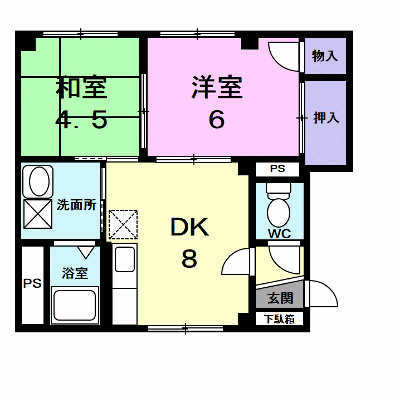 カイザー松森 201【管理NO：1-005433701-02010】 ★家具家電は申し込み後に搬入します★ ★2026年12月中旬入居可能★の外観画像