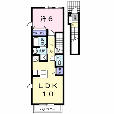 ラスタープレイス 204【管理NO：1-014213501-02040】 ★家具家電は申し込み後に搬入します★ ★2026年11月中旬入居可能★の外観画像