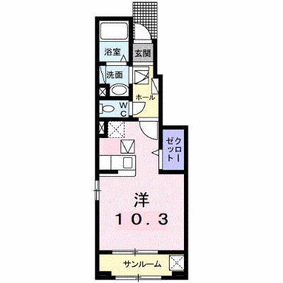ジェネシス 104【管理NO：1-024737101-01040】 ★家具家電は申し込み後に搬入します★ ★2026年11月上旬入居可能★の外観画像