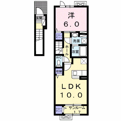 レジデンス・サウス 202【管理NO：1-026499001-02020】 ★家具家電は申し込み後に搬入します★ ★2026年12月中旬入居可能★の外観画像