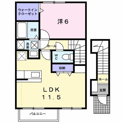 クラール 202【管理NO：1-013829001-02020】 ★家具家電は申し込み後に搬入します★ ★2026年11月上旬入居可能★の外観画像