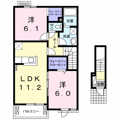 アリエーテＢ 202【管理NO：1-018264602-02020】 ★家具家電は申し込み後に搬入します★ ★2026年11月中旬入居可能★の外観画像