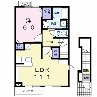 ベル・フィオーレ 202【管理NO：1-018414601-02020】 ★家具家電は申し込み後に搬入します★ ★2026年11月中旬入居可能★の外観画像