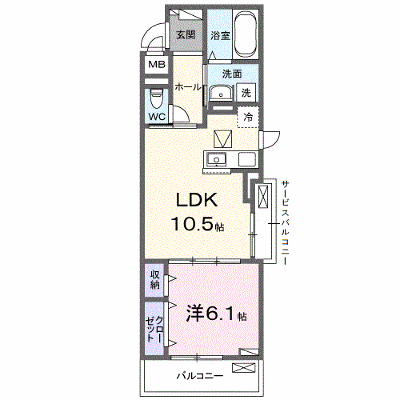 オラクル・ベリー 101【管理NO：1-027687201-01010】 ★家具家電は申し込み後に搬入します★ ★2026年10月下旬入居可能★の外観画像