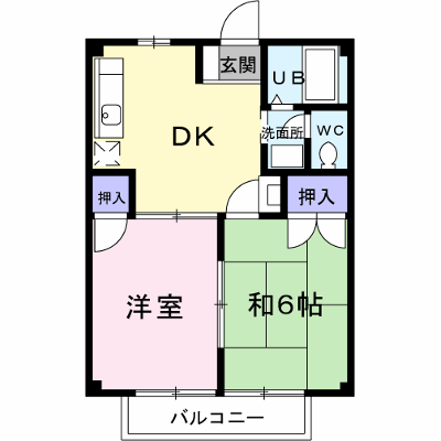 ニューシティ向山 102【管理NO：1-003750201-01020】 ★家具家電は申し込み後に搬入します★ ★2026年11月中旬入居可能★の外観画像