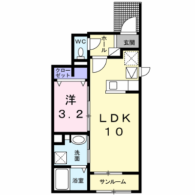 アコードパレスⅠ 101【管理NO：1-021719401-01010】 ★家具家電は申し込み後に搬入します★ ★2026年11月中旬入居可能★の外観画像