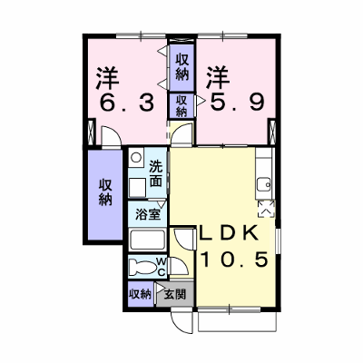 サンライズ 104【管理NO：1-010418201-01040】 ★家具家電は申し込み後に搬入します★ ★2026年11月上旬入居可能★の外観画像