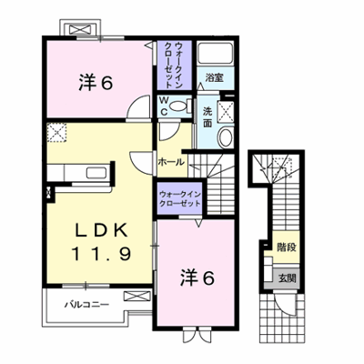 フォンテーヌⅧ 202【管理NO：1-015035403-02020】 ★家具家電は申し込み後に搬入します★ ★2026年11月中旬入居可能★の外観画像