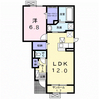 ウェルヴィレッジⅣ 104【管理NO：1-027602201-01040】 ★家具家電は申し込み後に搬入します★ ★2026年10月中旬入居可能★の外観画像