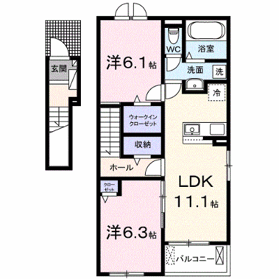ロイヤルオークⅢ 201【管理NO：1-028104001-02010】 ★家具家電は申し込み後に搬入します★ ★2026年12月中旬入居可能★の外観画像